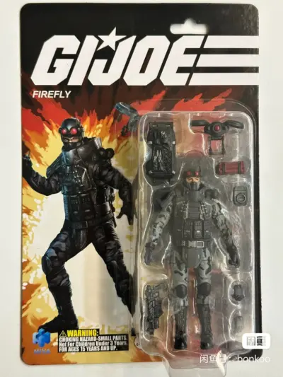Genuine Hiya 1/18 Gijoe Firefly Action Figures Pvc Gijoe Firefly