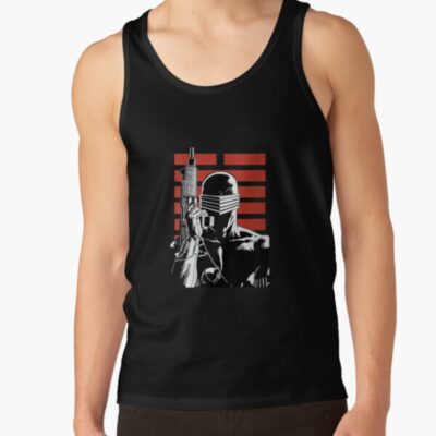 Womens G.I. Joe Snake Eyes Portrait V Neck T Shirt Tank Top