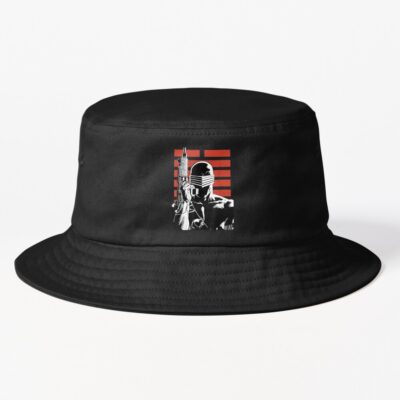 G.I. Joe Snake Eyes Retro Red Stripe Portrait Bucket Hat