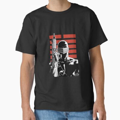 Womens G.I. Joe Snake Eyes Portrait V Neck T Shirt T-shirt