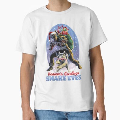 G.I. Joe Christmas Snake Eyes Seasonand 39 S Greetings T-shirt