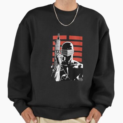 Womens G.I. Joe Snake Eyes Portrait V Neck T Shirt Sweatshirt