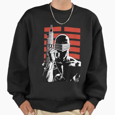 G.I. Joe Snake Eyes Retro Red Stripe Portrait Sweatshirt