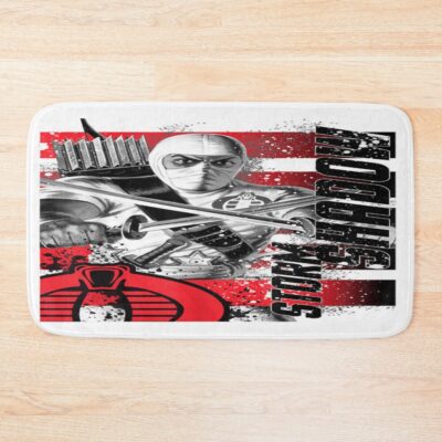 G.I. Joe Storm Shadow Paint Splatter Logo Men Bath Mat