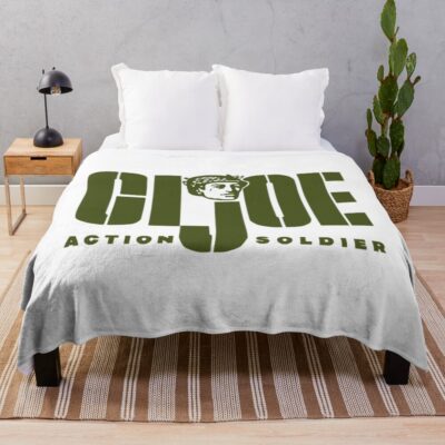 Gi Joe G.I. Joe Soldier Fan Art Throw Blanket