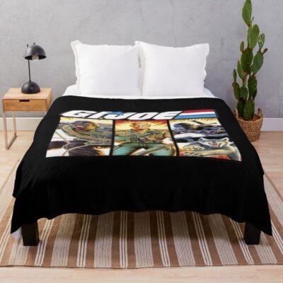 G.I. Joe Black Bg Throw Blanket