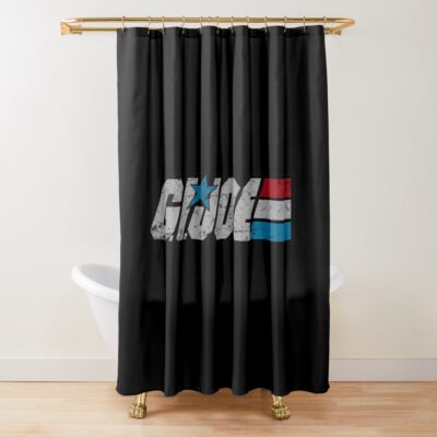 G.I. Joe Vintage Design Logo Shower Curtain