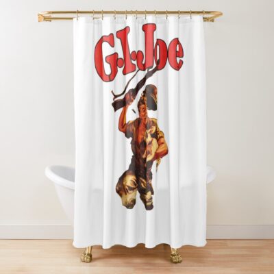 G.I. Joe Issue 6 1950s Classic Military Heroics Shower Curtain