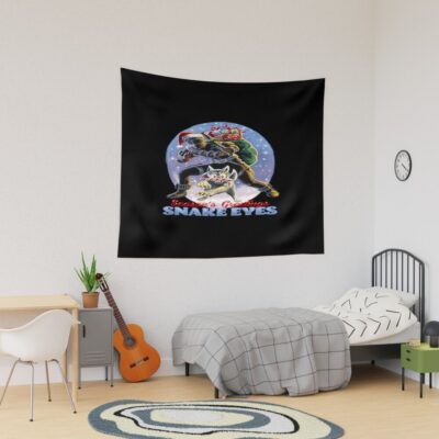 G.I. Joe Christmas Snake Eyes Seasonand 39 Tapestry