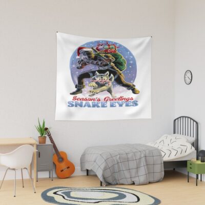 G.I. Joe Christmas Snake Eyes Season39 S Tapestry