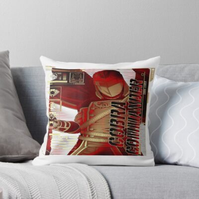 G.I. Joe Cobra Commander Leader Schematic Throw Pillow