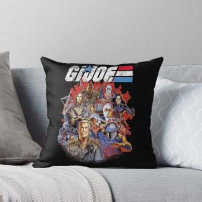 G.I. Joe Group Shot Christmas Throw Pillow