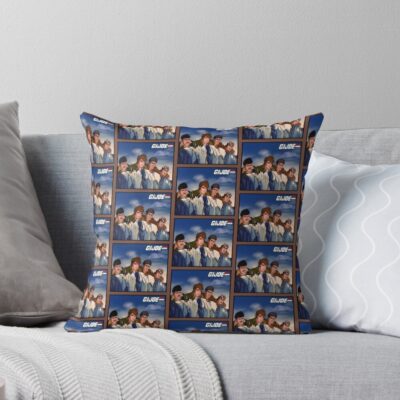 G.I. Joe Random Moment 1 Brown Border Throw Pillow